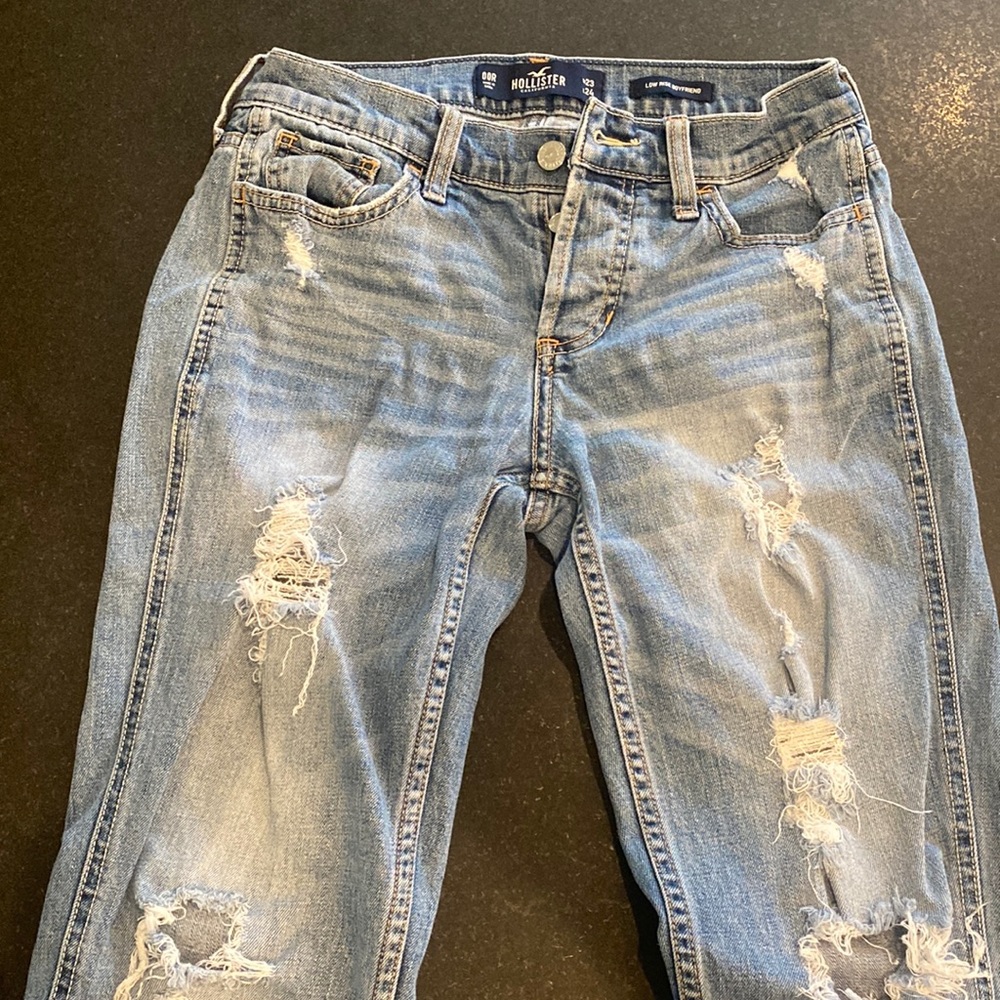 Hollister low rise boyfriend jeans